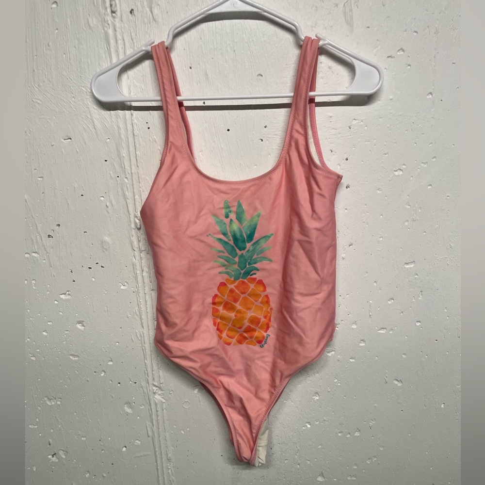 Pink Pineapple Chubbies One-Piece Swimsuit.